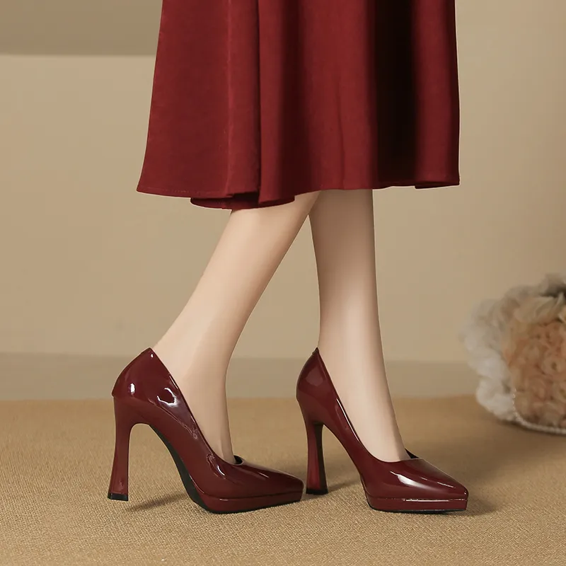 GOSO Slim Heel High Heels Women's-5