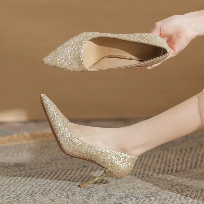 GOSO High Heels Women's Champagne-1