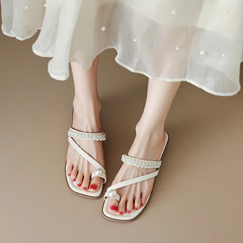 GOSO One Strap Sandals Low Heel Women's-2