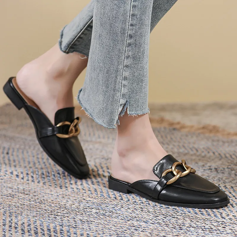 GOSO Rubber Sole Metal Abrasion Resistant Closed Toe Slippers Women's-3