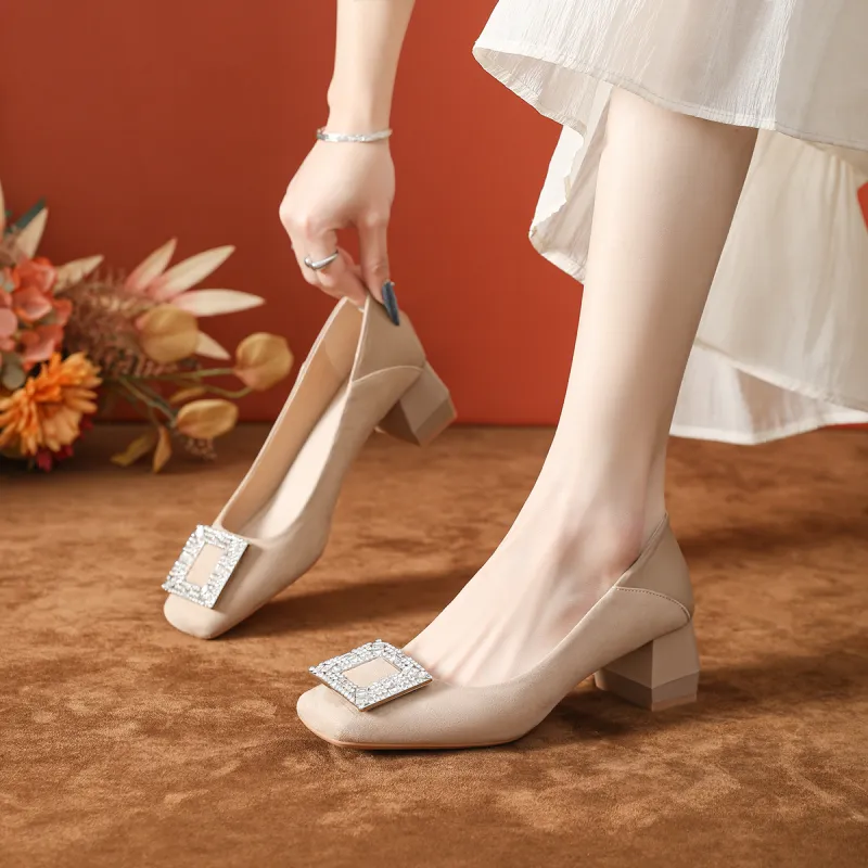 GOSO Chunky Heel High Heels Women's-10
