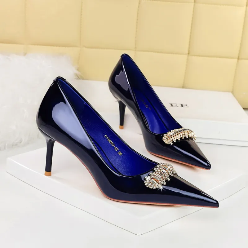 GOSO Slim Heel High Heels 7CM Women's-19