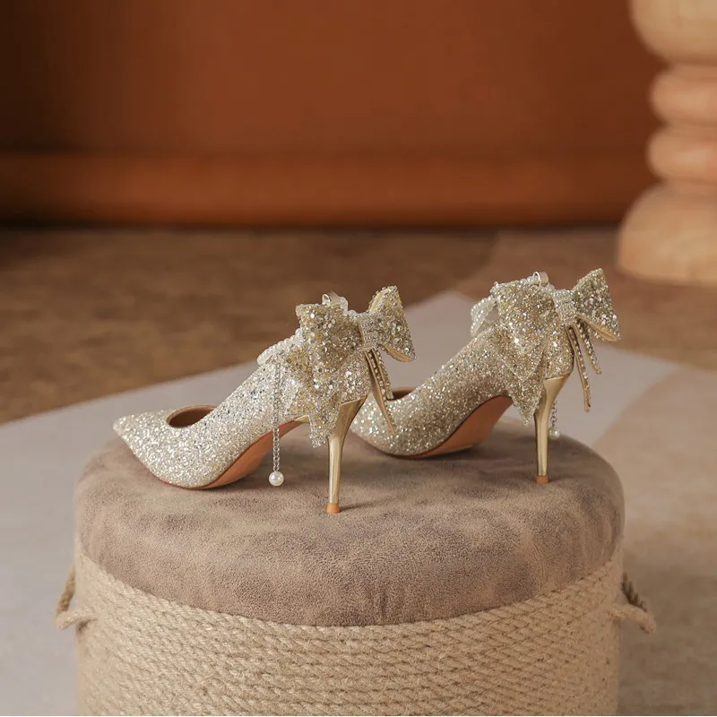 GOSO High Heels Women's Champagne-8