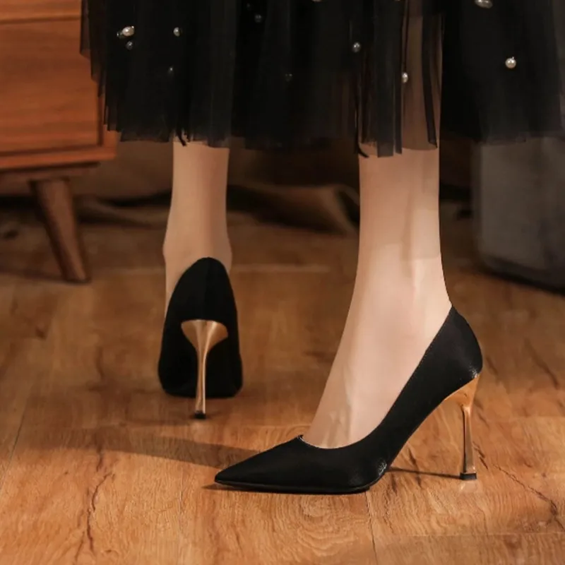 GOSO Slim Heel High Heels 6.5CM Women's-12