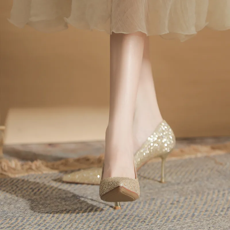 GOSO High Heels Women's Champagne-2