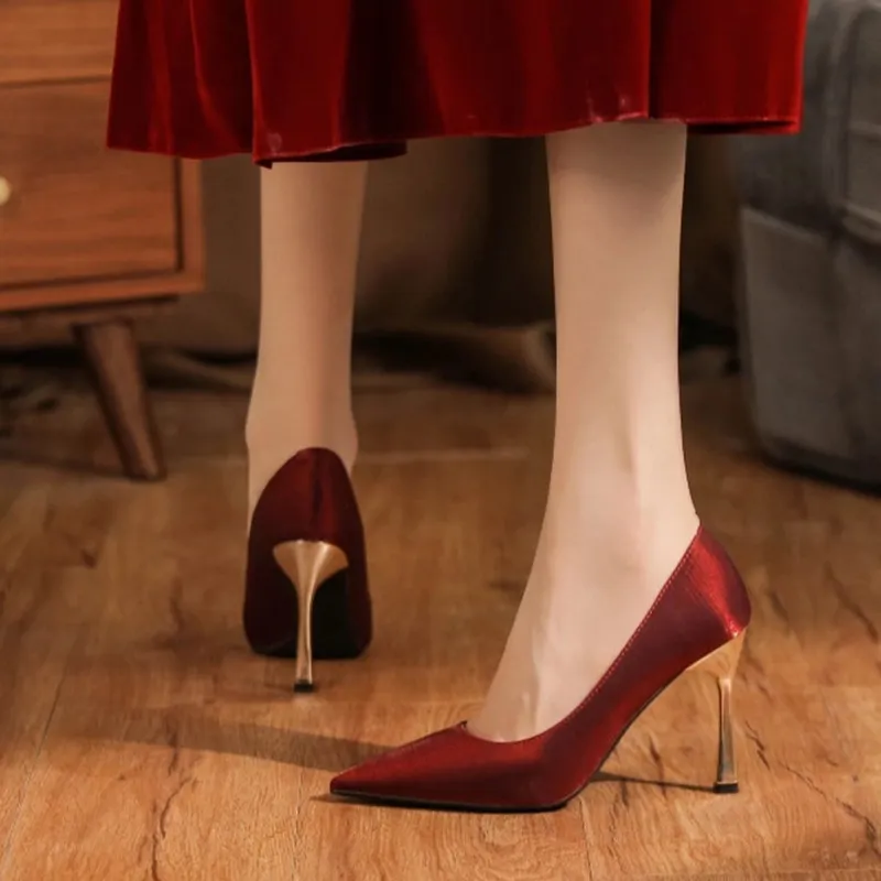 GOSO Slim Heel High Heels 6.5CM Women's-7