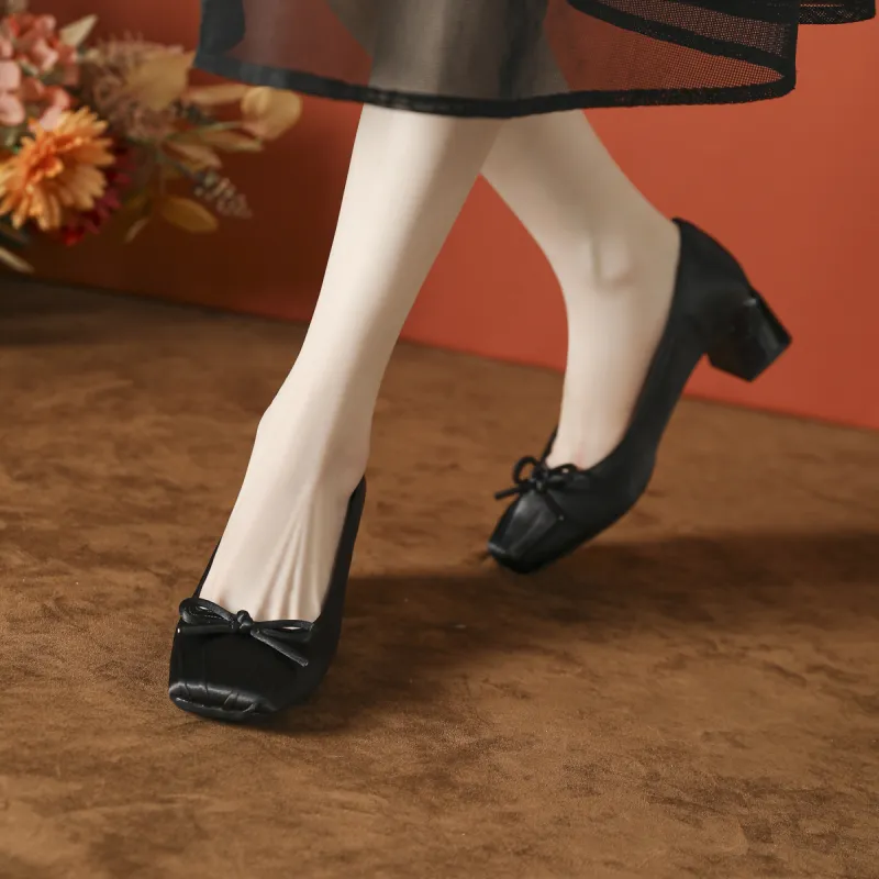 GOSO Chunky Heel High Heels Women's-2
