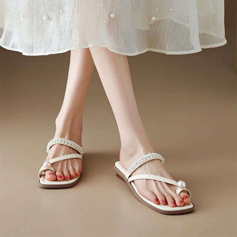 GOSO One Strap Sandals Low Heel Women's-1