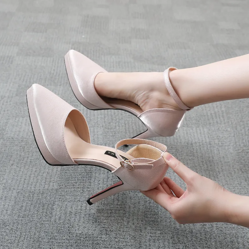 GOSO Slim Heel High Heels 10CM Women's-4