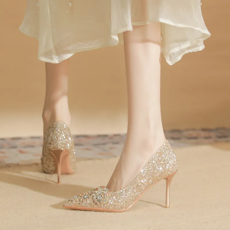 GOSO Slim Heel High Heels Women's-4