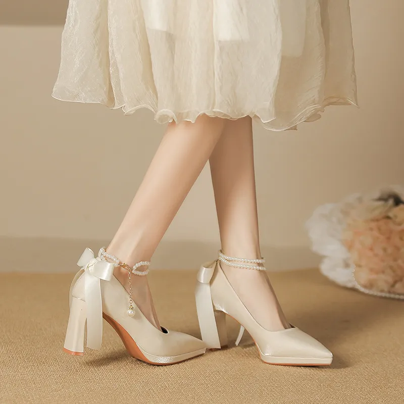 GOSO Chunky Heel High Heels Women's-4
