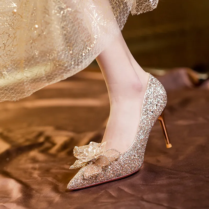 GOSO High Heels Women's Champagne-1