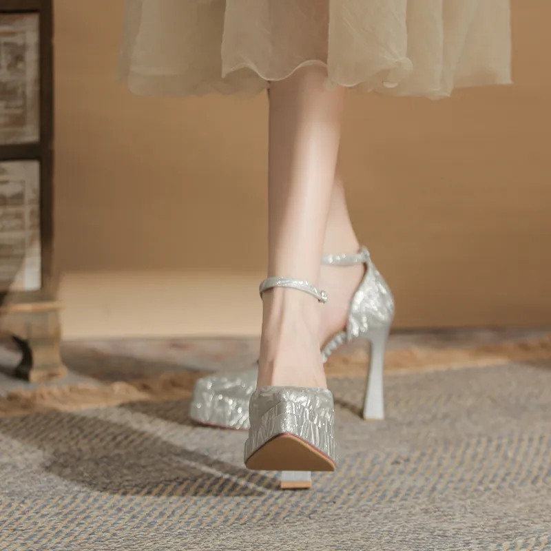 GOSO Chunky Heel High Heels Women's-8