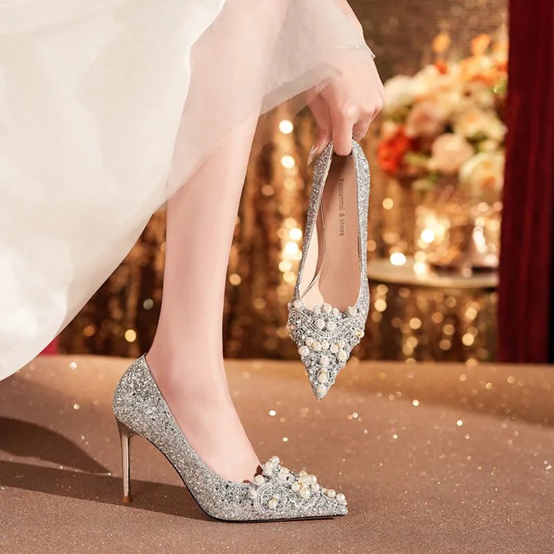 GOSO High Heels Women's Champagne-9