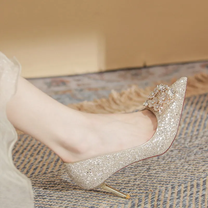 GOSO High Heels Women's Champagne-3