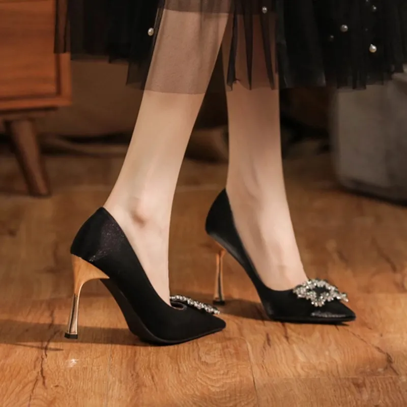 GOSO Slim Heel High Heels 6.5CM Women's-3