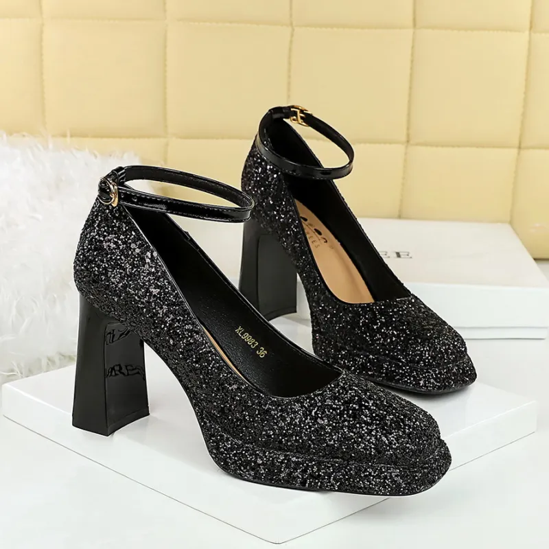 GOSO High Heels Women's Black-4