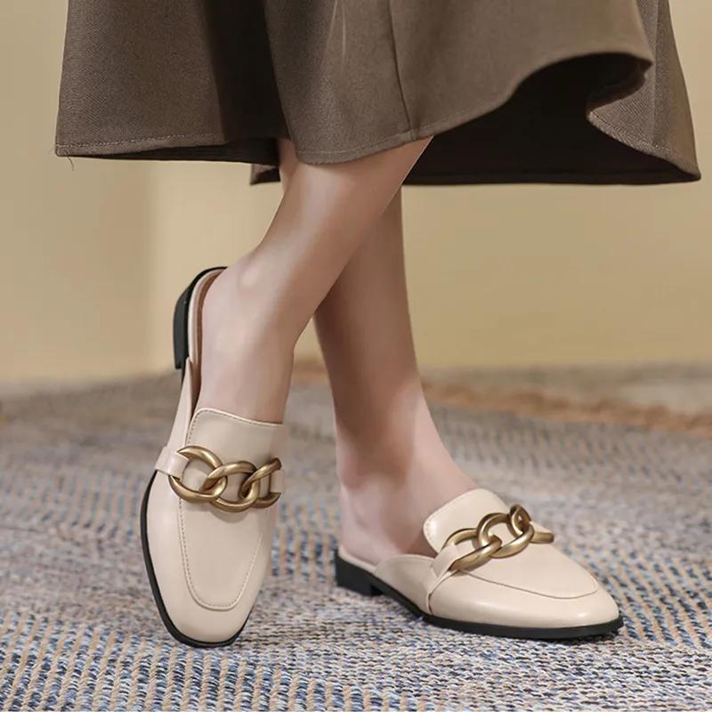 GOSO Rubber Sole Metal Abrasion Resistant Closed Toe Slippers Women's-7