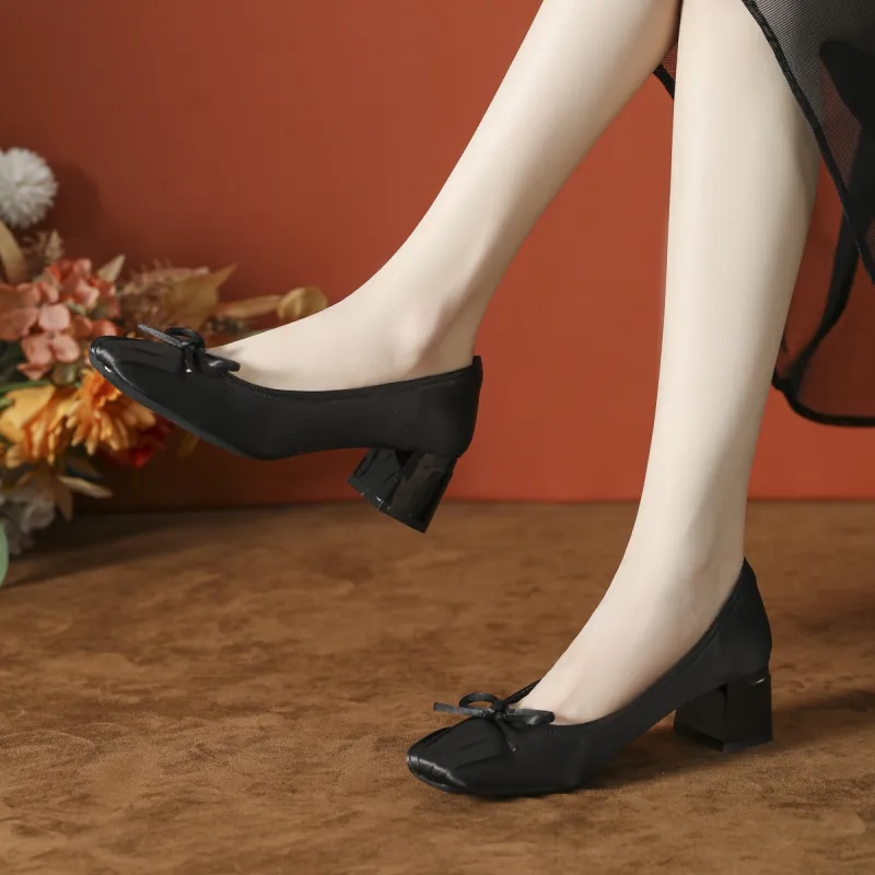 GOSO Chunky Heel High Heels Women's-3
