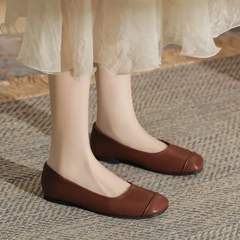 GOSO Casual Single Shoes Women's Burgundy-4