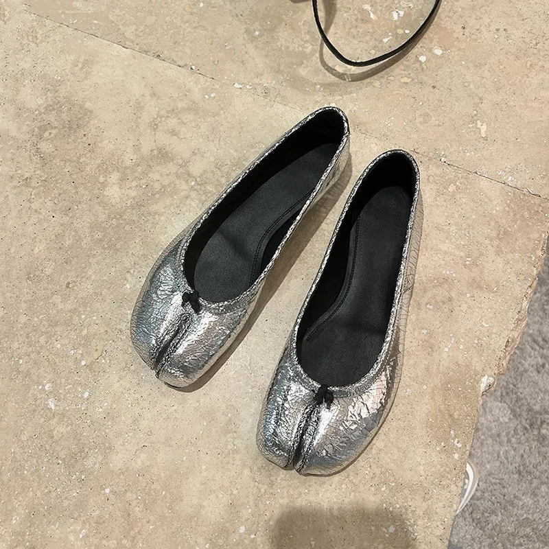 GOSO Casual Single Shoes Flat Women's Silver-1