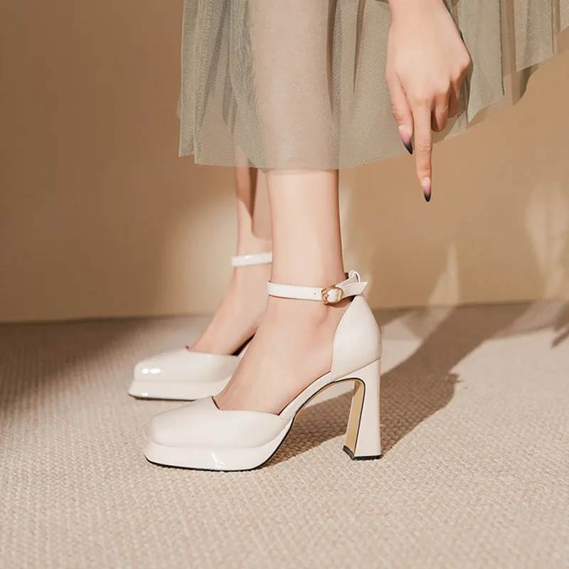 GOSO Chunky Heel High Heels Women's-1