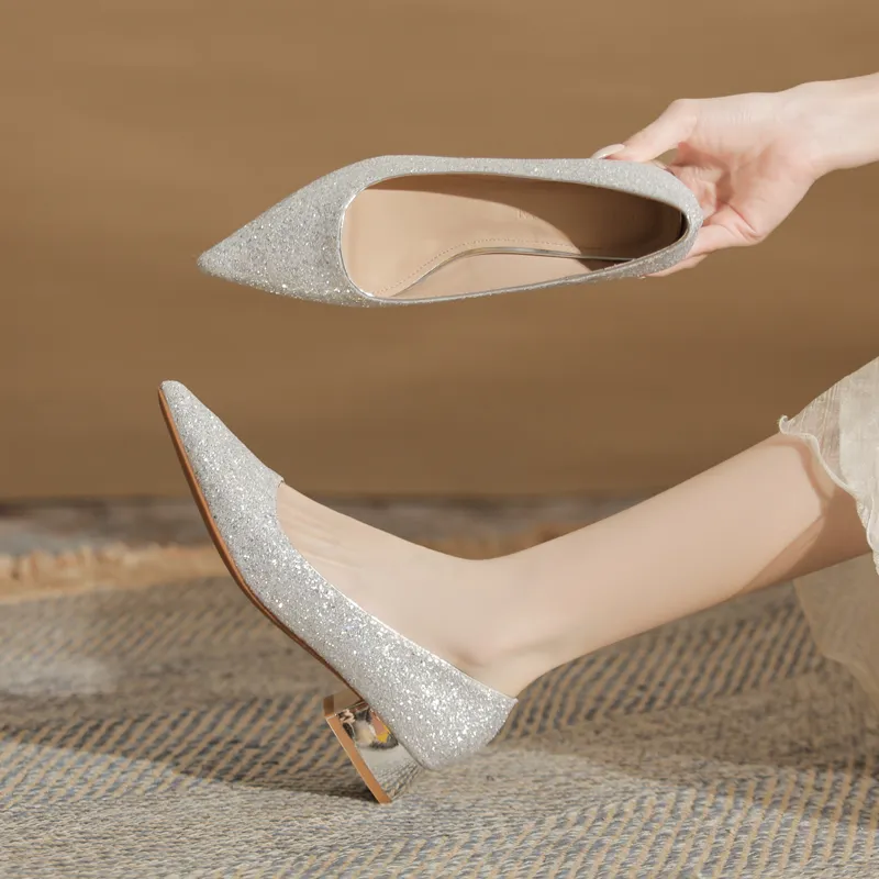 GOSO Chunky Heel High Heels Women's-6