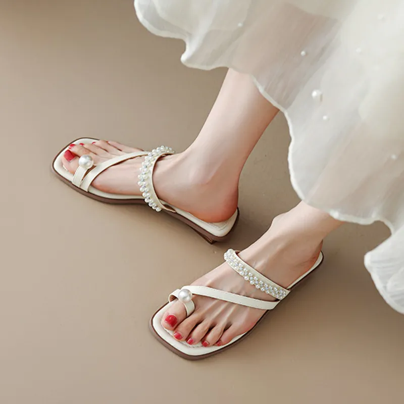 GOSO One Strap Sandals Low Heel Women's-4