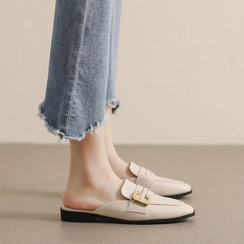 GOSO Rubber Sole Metal Abrasion Resistant Closed Toe Slippers Women's-8