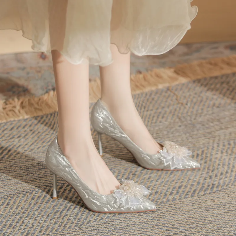 GOSO High Heels Women's Champagne-8