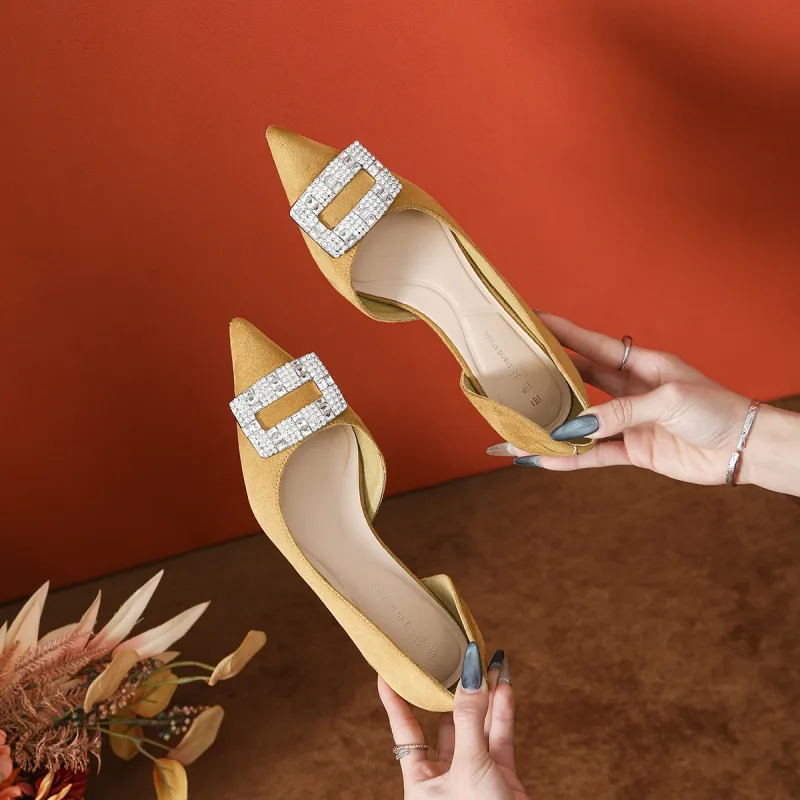 GOSO Flared Heel High Heels Women's-11