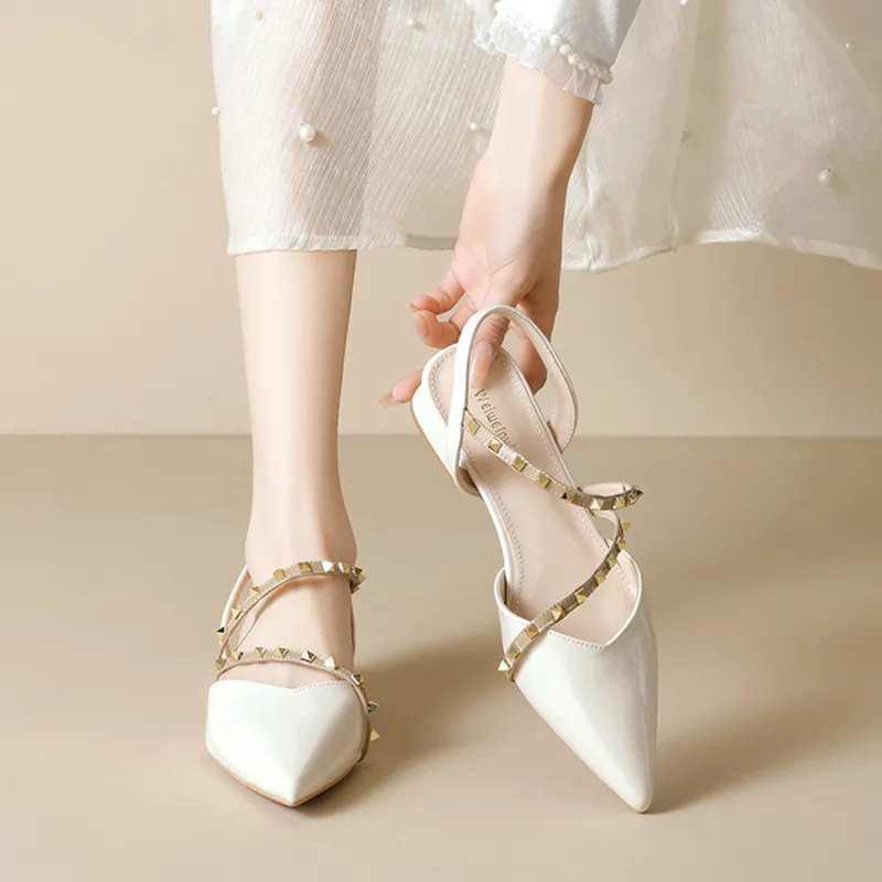 GOSO Casual Single Shoes Low Heel Women's Nude-8