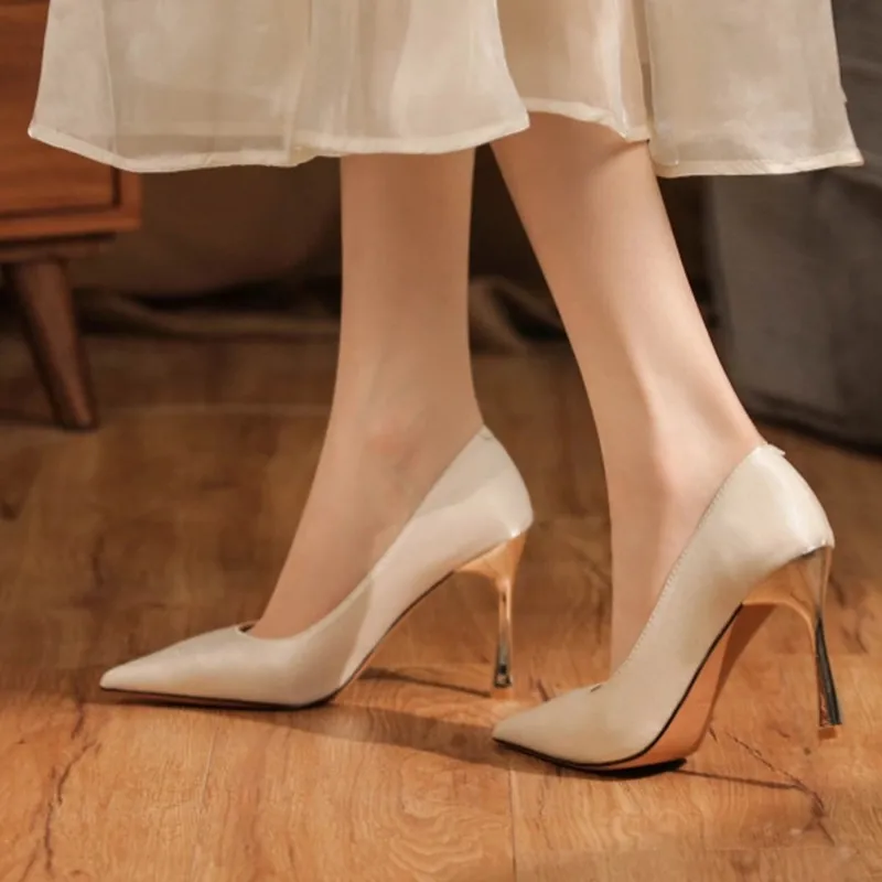 GOSO Slim Heel High Heels 6.5CM Women's-1
