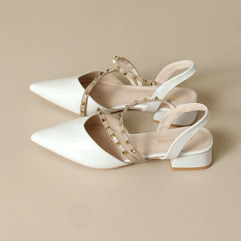 GOSO Casual Single Shoes Low Heel Women's Nude-7