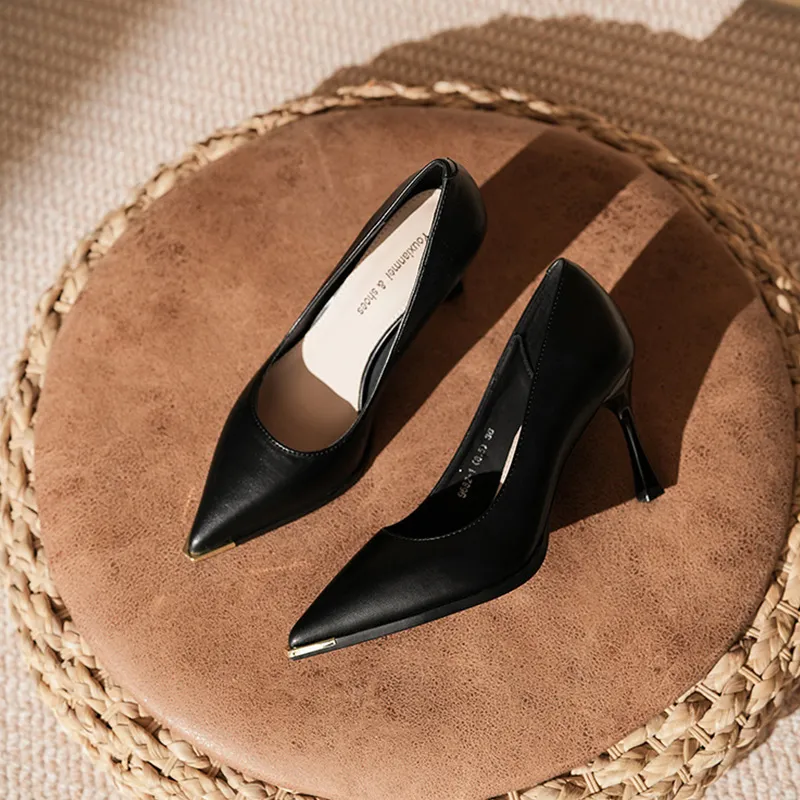 GOSO Slim Heel High Heels 6.5CM Women's-11