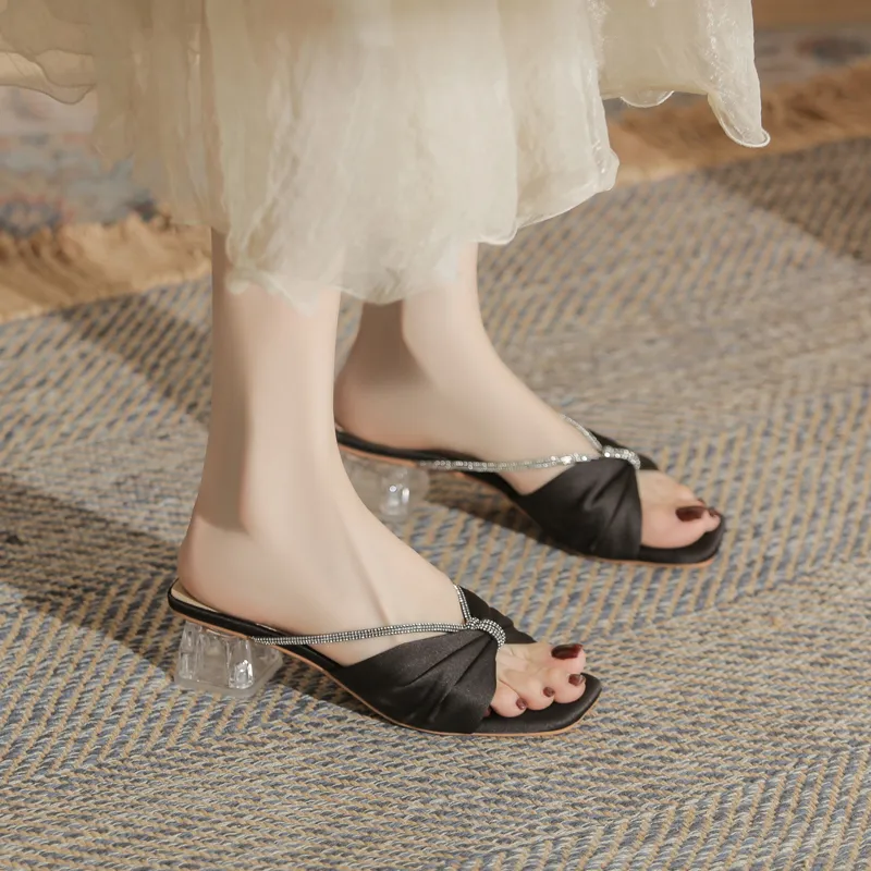 GOSO Abrasion Resistant Slide Slippers Women's Black-4