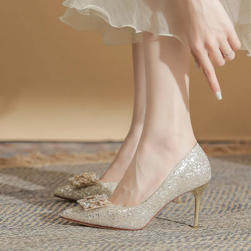 GOSO High Heels Women's Champagne-1