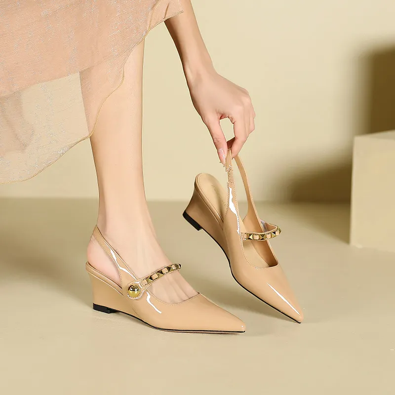 GOSO Wedge Heel High Heels Women's-5