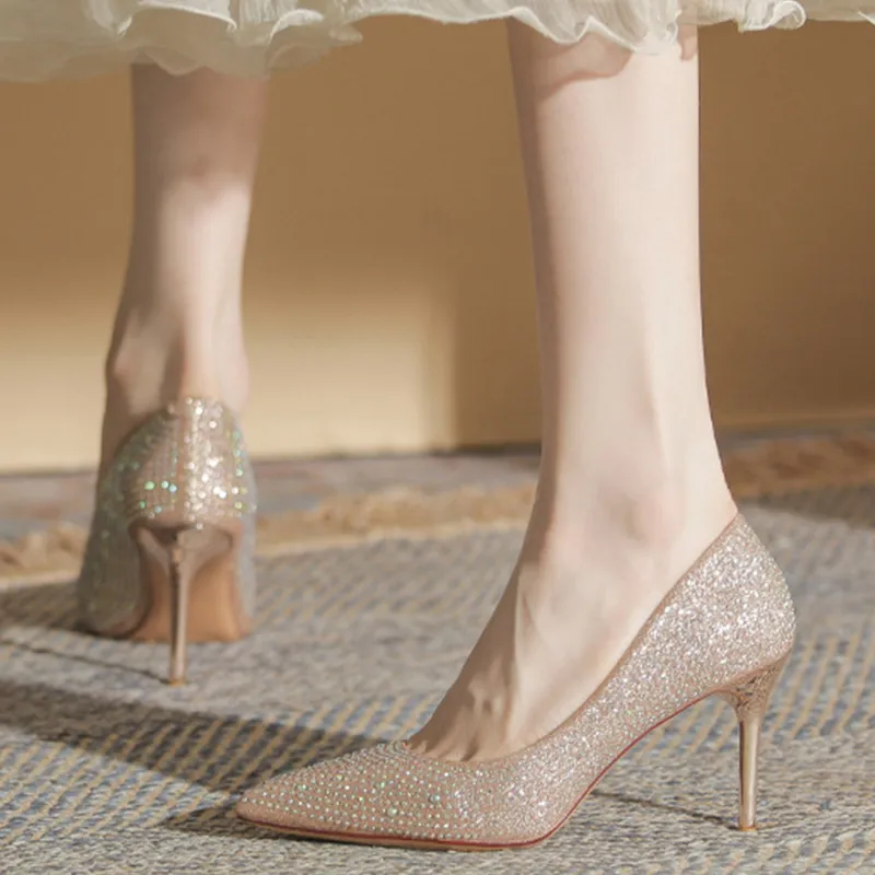 GOSO High Heels Women's Champagne-4