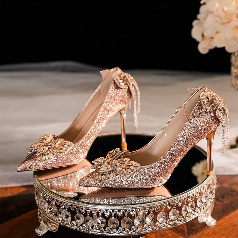 GOSO High Heels Women's Champagne-4