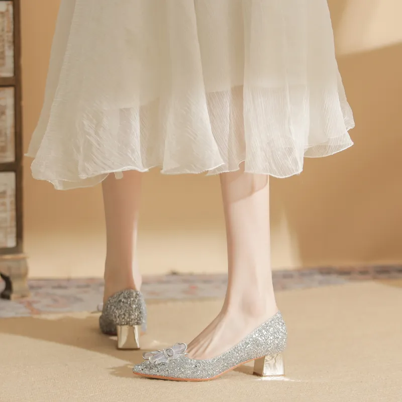 GOSO Chunky Heel High Heels 5CM Women's-6