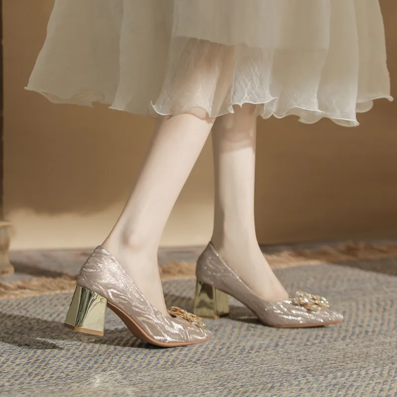 GOSO High Heels Women's Champagne-4