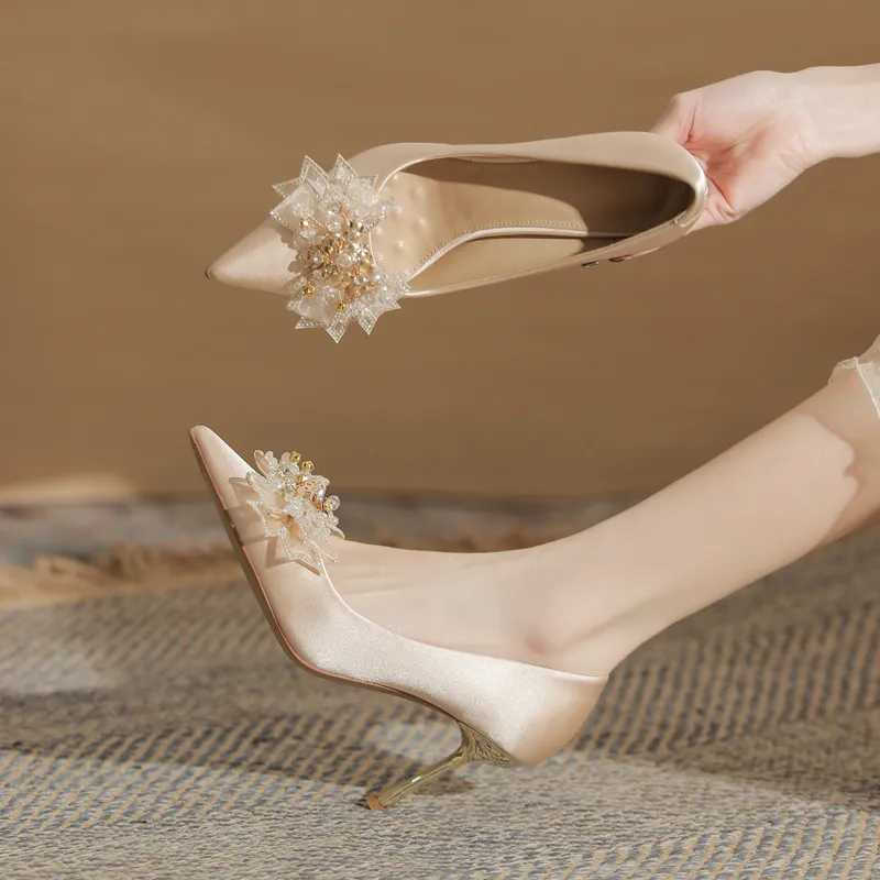 GOSO High Heels Women's Champagne-5