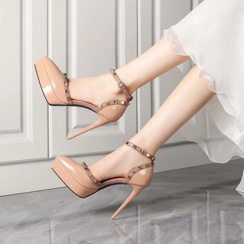 GOSO Slim Heel High Heels Women's-5