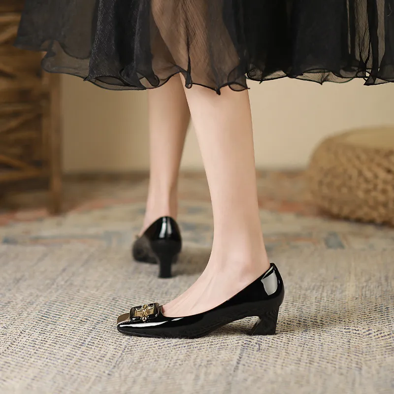 GOSO Chunky Heel High Heels Women's-3