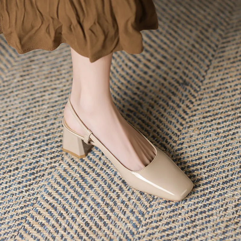 GOSO High Heels Women's Nude/Ecru/Mustard Green-3