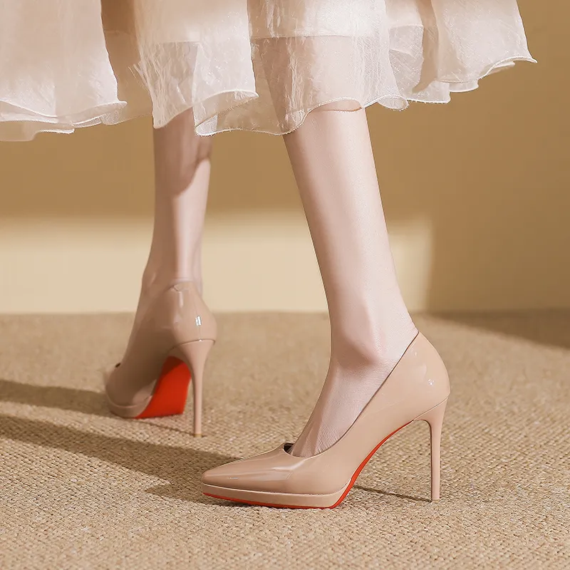 GOSO High Heels Women's Nude/Black-3