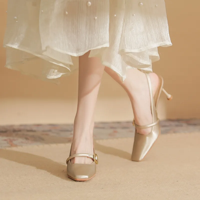 GOSO Slim Heel High Heels 7.5CM Women's-4