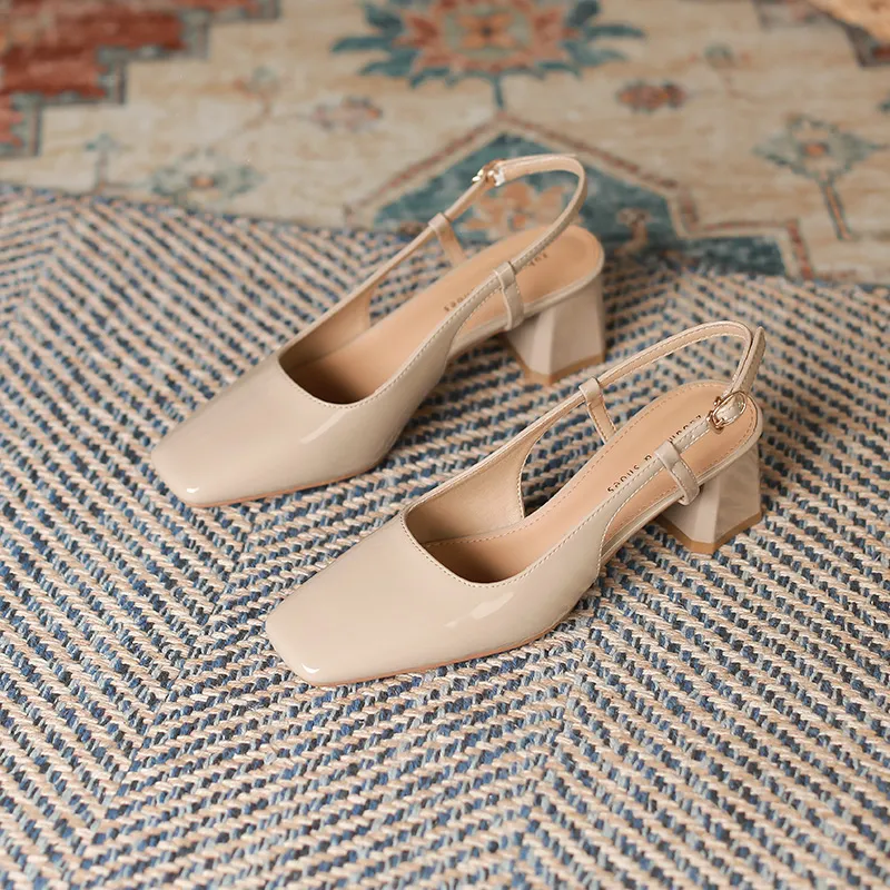 GOSO High Heels Women's Nude/Ecru/Mustard Green-1