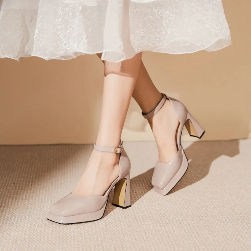 GOSO Chunky Heel High Heels Women's-12